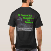 Heb je spoken? - Ct Paranormal Encounters & Resear T-shirt (Achterkant)