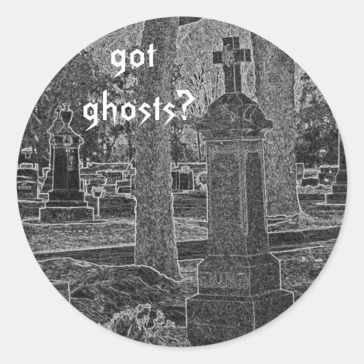 Heb je spoken? ronde sticker (Voorkant)