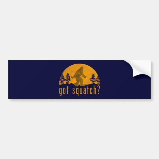 Heb je Squatch? Vintage Bumpersticker (Voorkant)