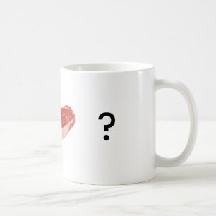 Heb je steak/vlees/rundvlees? koffiemok