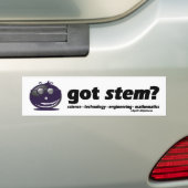 Heb je STEM? Bumpersticker (Op auto)