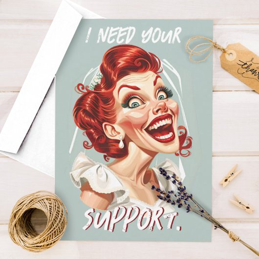 Heb je steun nodig Grappig bruidsmeisje voorstel Save The Date