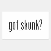 Heb je stinkdier? rechthoekige sticker (Voorkant)