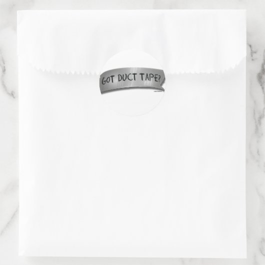 Heb je tape? ronde sticker (Tas)