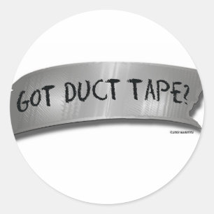 Heb je tape? ronde sticker