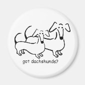 Heb je teckels? Magneet (Voorkant)