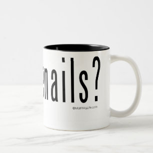 Heb je teennagels? tweekleurige koffiemok