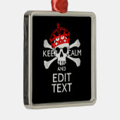 Heb je tekst rustig houden schedel schedeldood metalen ornament (Rechts)