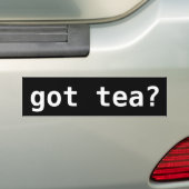 Heb je thee? Funny Tea Party Bumpersticker (Op auto)