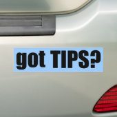 Heb je TIPS? Bumpersticker (Op auto)