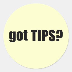 Heb je TIPS? Ronde Sticker