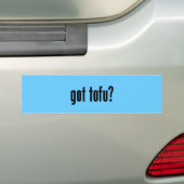 Heb je tofu? bumpersticker (Op auto)