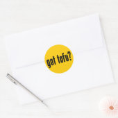 Heb je tofu? ronde sticker (Envelop)