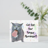 Heb je tong? briefkaart (Staand voorkant)