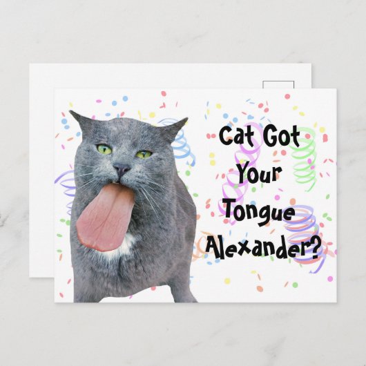 Heb je tong? briefkaart (Voorkant / Achterkant)