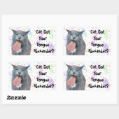 Heb je tong? rechthoekige sticker (Vel)