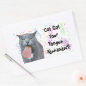 Heb je tong? rechthoekige sticker (Envelop)