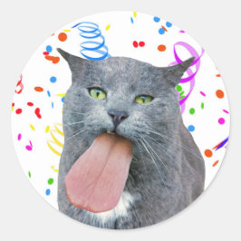 Heb je tong? ronde sticker