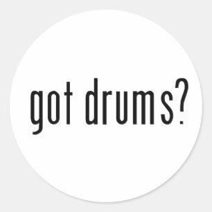Heb je trommels? ronde sticker