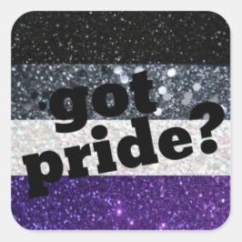 Heb je trots? Asexual pride sticker