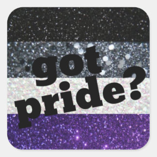 Heb je trots? Asexual pride sticker