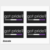 Heb je trots? Asexual pride sticker (Vel)