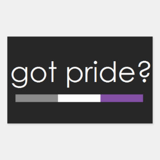 Heb je trots? Asexual pride sticker