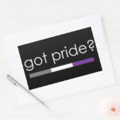 Heb je trots? Asexual pride sticker (Envelop)
