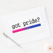 Heb je trots? Biseksueel Bi Pride Sticker (Envelop)