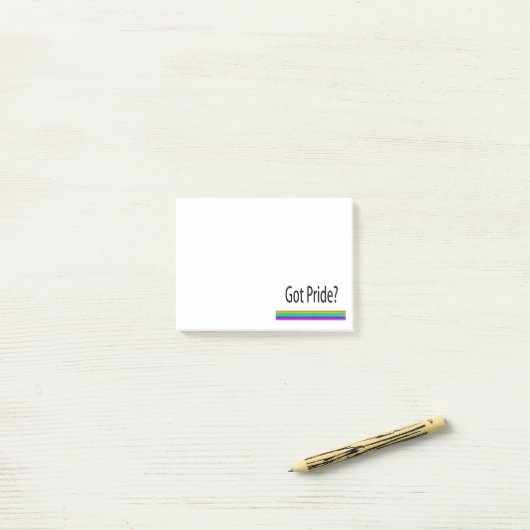 Heb je trots? post-it® notes (Op bureau)