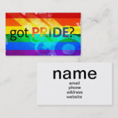Heb je trots? Rainbow Flag Biz-Kaarten Visitekaartje (Voorkant / Achterkant)