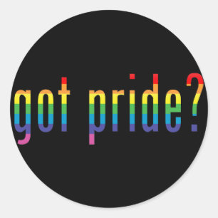Heb je trots? ronde sticker