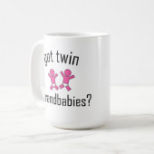 Heb je tweeling grootbaby's? koffiemok (Voorkant links)