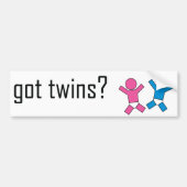 Heb je Twins? Bumpersticker (Voorkant)