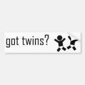 Heb je Twins? Bumpersticker (Voorkant)