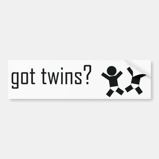 Heb je Twins? Bumpersticker (Voorkant)