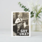 Heb je Uke? Briefkaart (Staand voorkant)