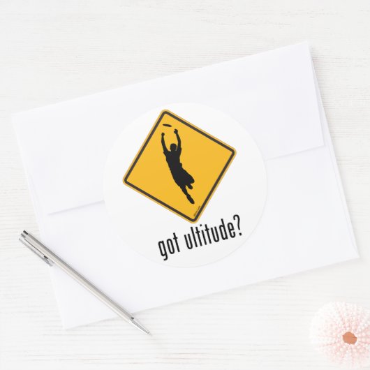 Heb je Ultitude? Ronde Sticker (Envelop)