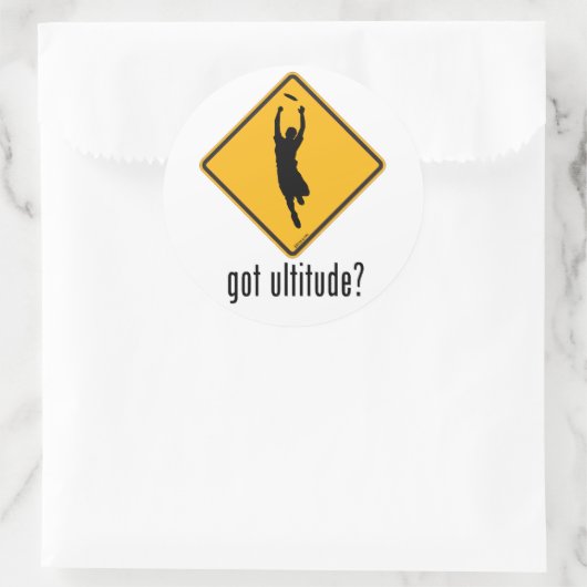 Heb je Ultitude? Ronde Sticker (Tas)