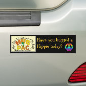 Heb je vandaag een Hippie geknuffeld? Bumpersticker (Op auto)