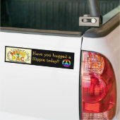 Heb je vandaag een Hippie geknuffeld? Bumpersticker (Op Truck)