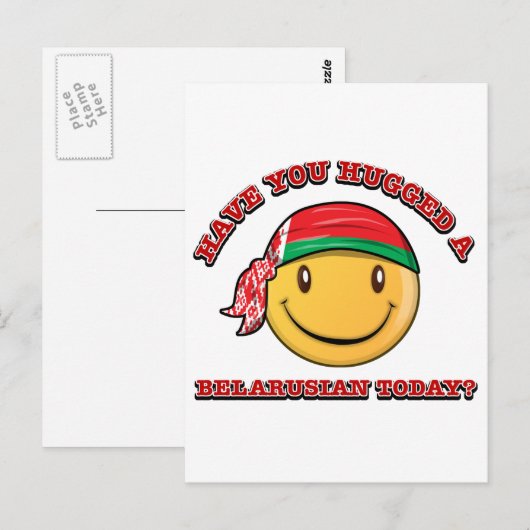 Heb je vandaag een Wit-Russisch geknuffeld? Briefkaart (Voorkant / Achterkant)