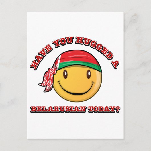 Heb je vandaag een Wit-Russisch geknuffeld? Briefkaart (Voorkant)