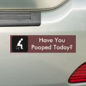 Heb je vandaag gepoold? bumpersticker (Op auto)