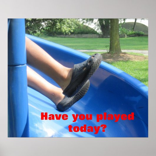Heb je vandaag gespeeld? Poster (Voorkant)