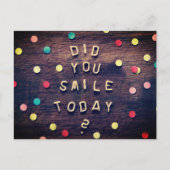 Heb je vandaag glimlachen met Briefkaart glimlache (Voorkant)