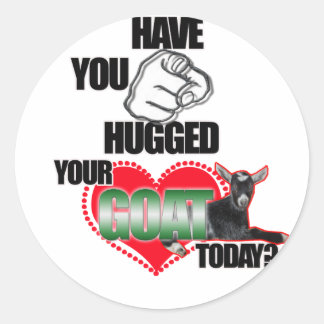 HEB JE VANDAAG JE GOAT GEHUURD? RONDE STICKER