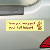 Heb je vandaag je staart geschud? Sticker (Op auto)