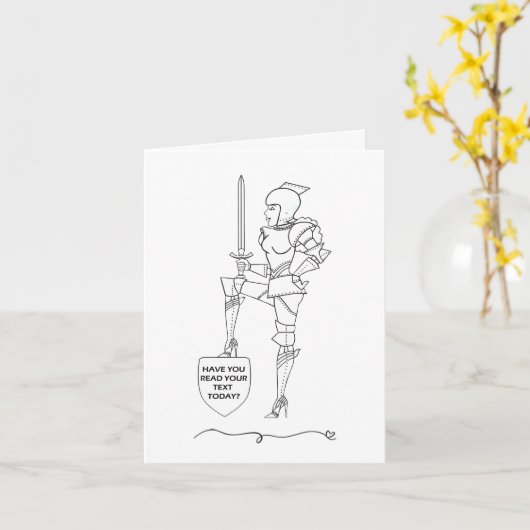 "Heb je vandaag Jouw tekst gelezen?" Kaart (Gele Bloem)