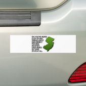 Heb je veel slechte dingen over NJ gehoord? Bumpersticker (Op auto)